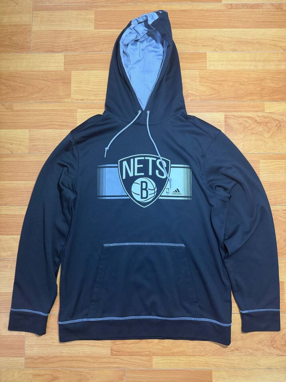 Adidas Brooklyn Nets Climawarm Pullover Hoodie